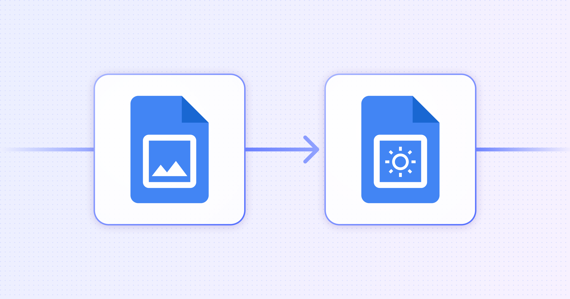 Illustration of images changing inside a Google Doc