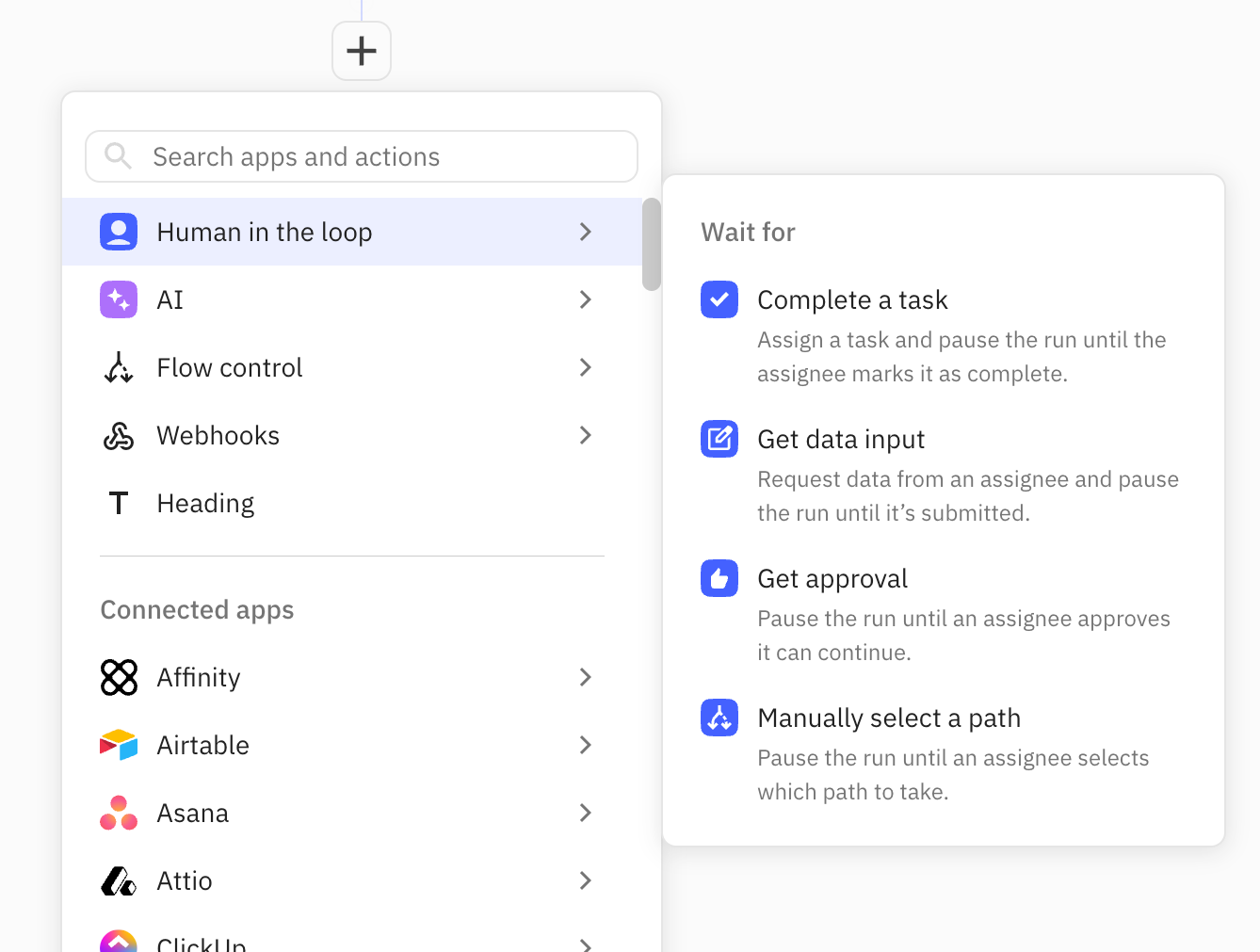 4 new human steps in Relay.app: Approvals, Data Inputs, Tasks and Manual Path Selections