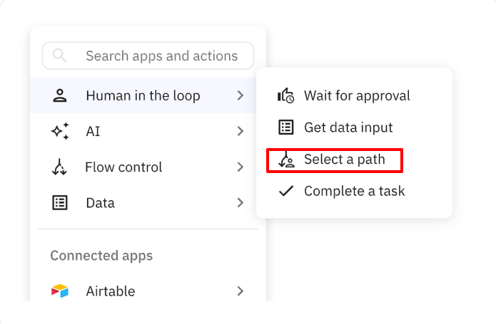 Human in the loop feature in Relay