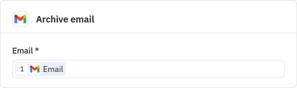 Relay.app screenshot of: Archive email
