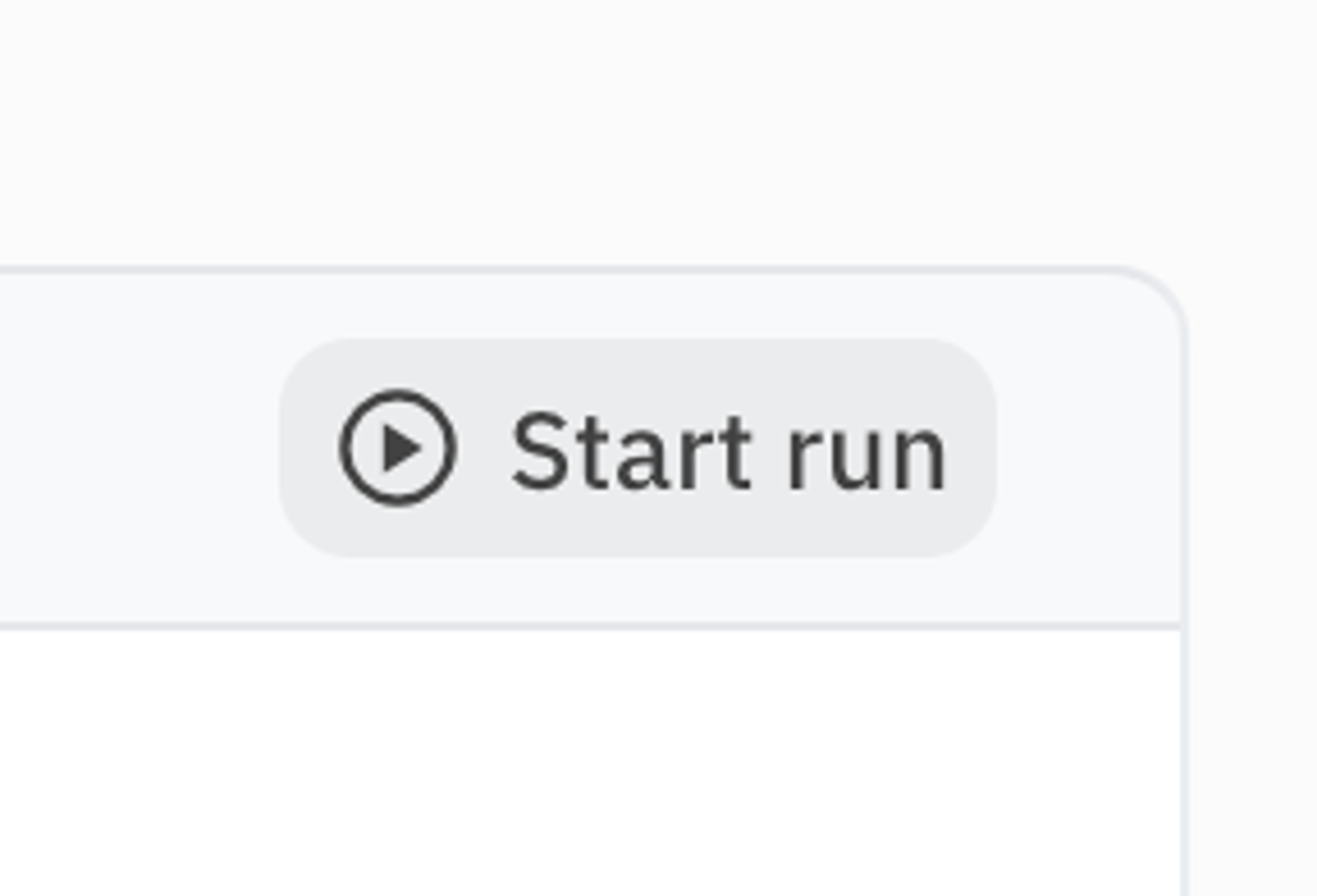 Start a batch of runs by clicking on 'Start run'