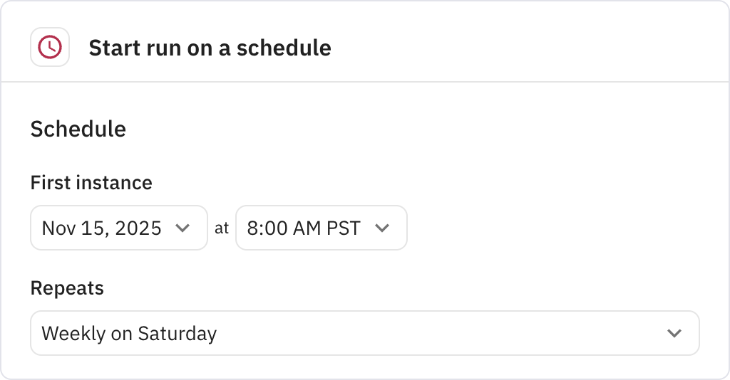 Relay.app screenshot of: Trigger