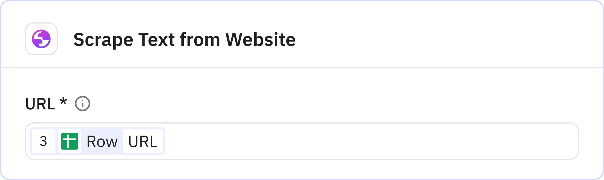 Relay.app screenshot of: Scrape Text from Website