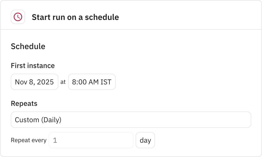 Relay.app screenshot of: Trigger