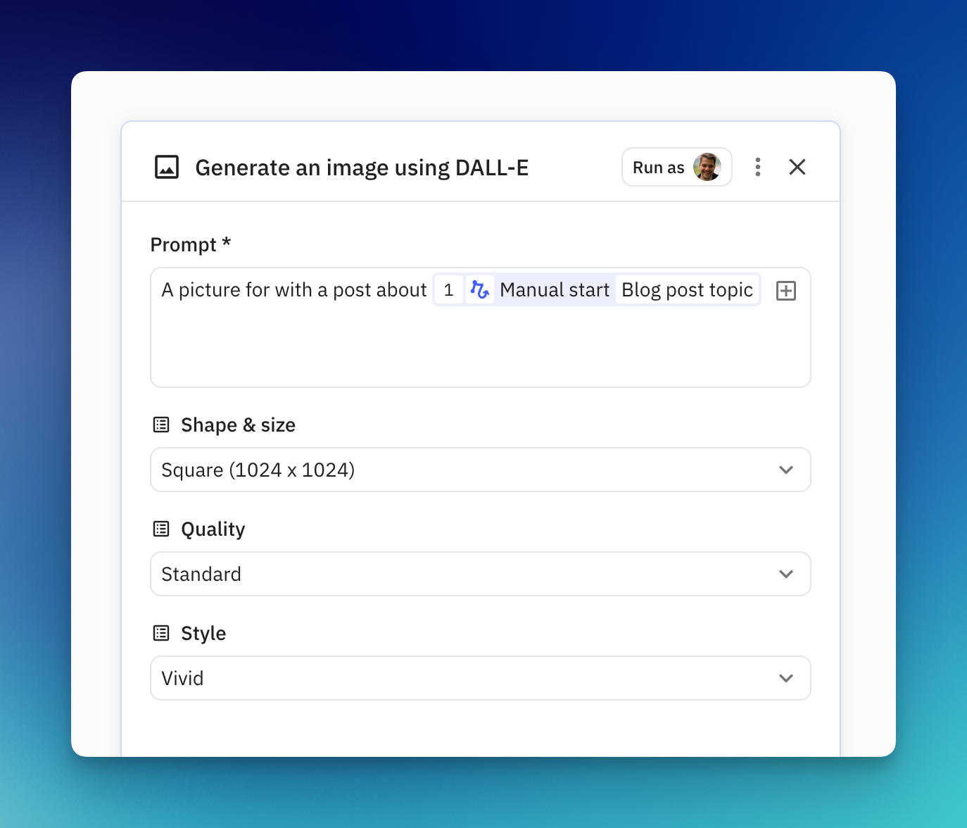 You can now generate images through DALL-E with AI credits