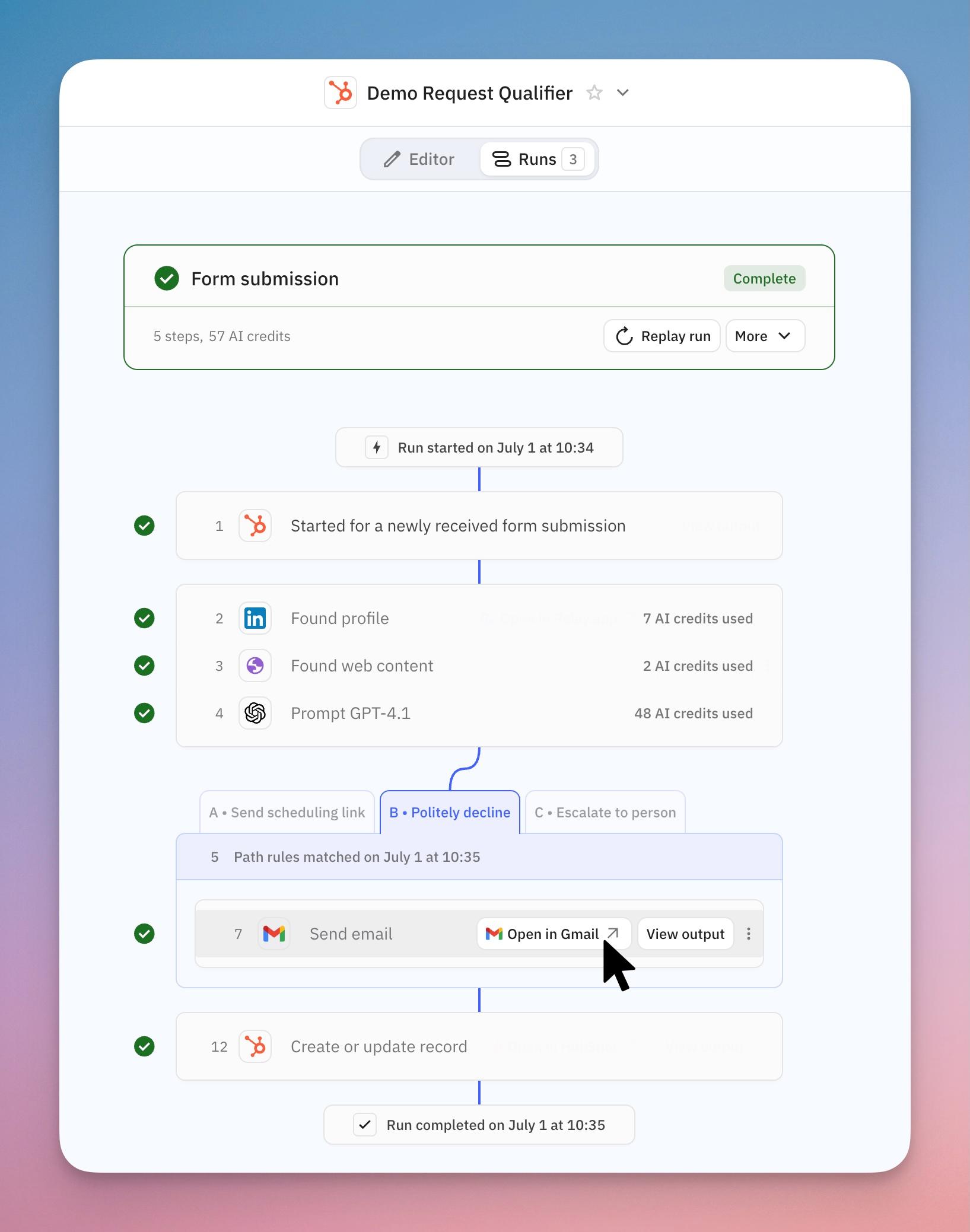 Run View improvements in Relay.app
