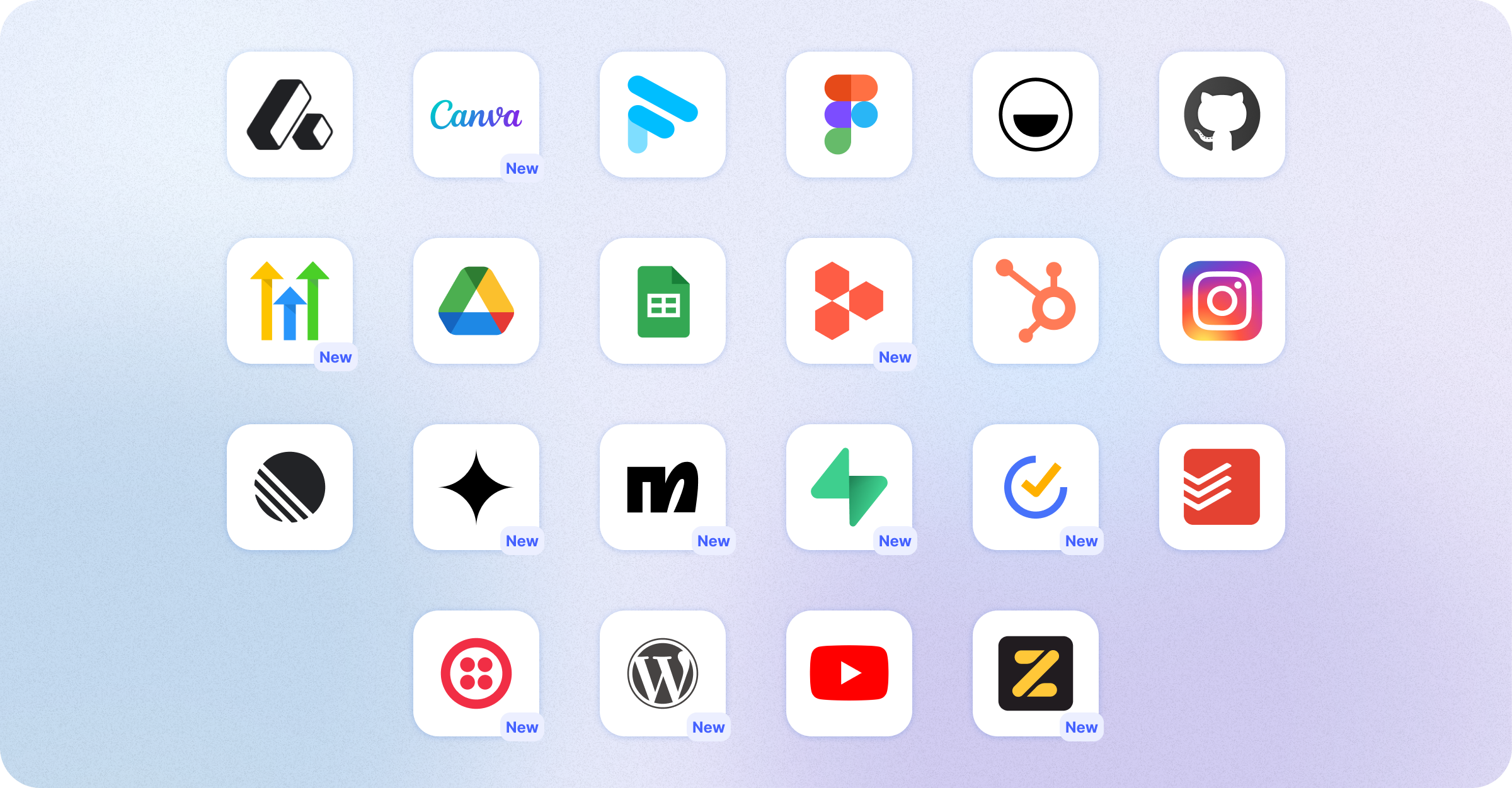 In January we launched 101 new integrations across 22 apps