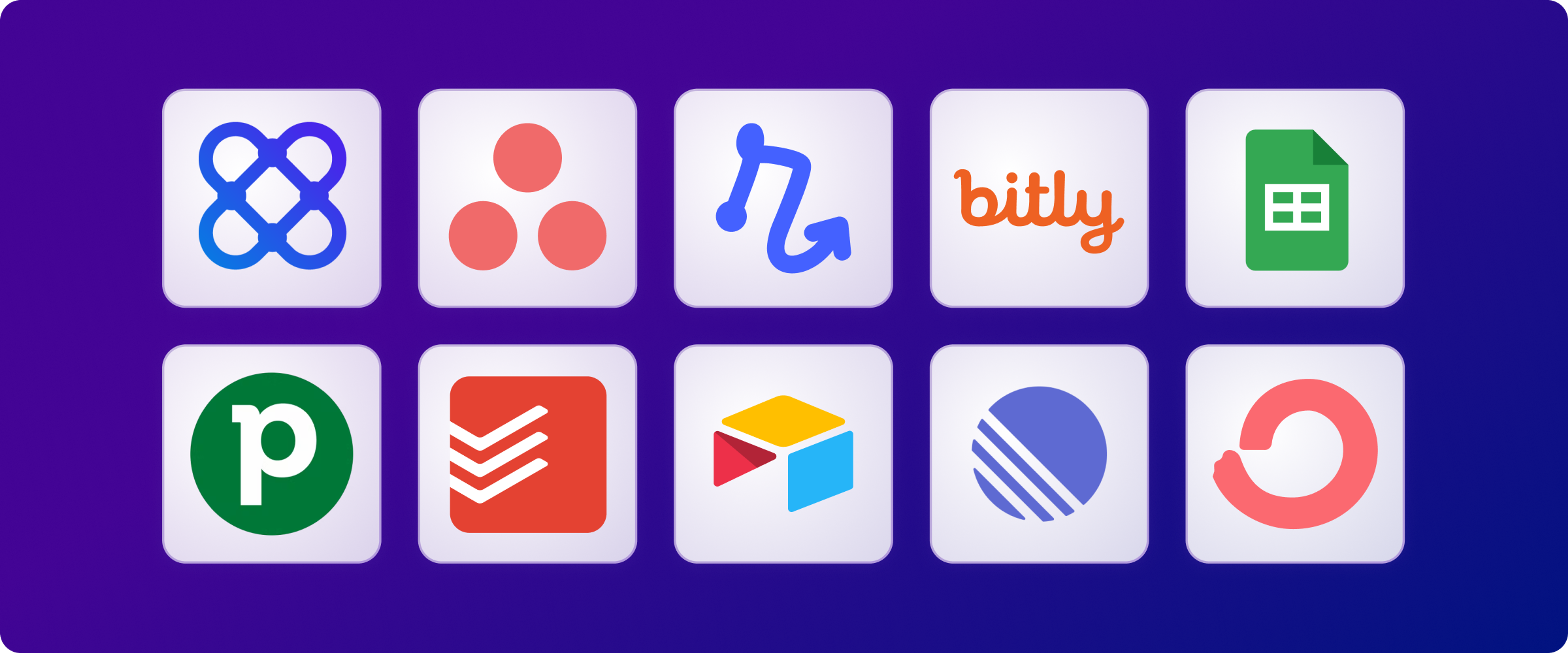 New Relay.app integrations across 9 apps, including Affinity, Airtable, Asana, Bitly, ConvertKit, Google Sheets, Linear, Pipedrive and Todoist