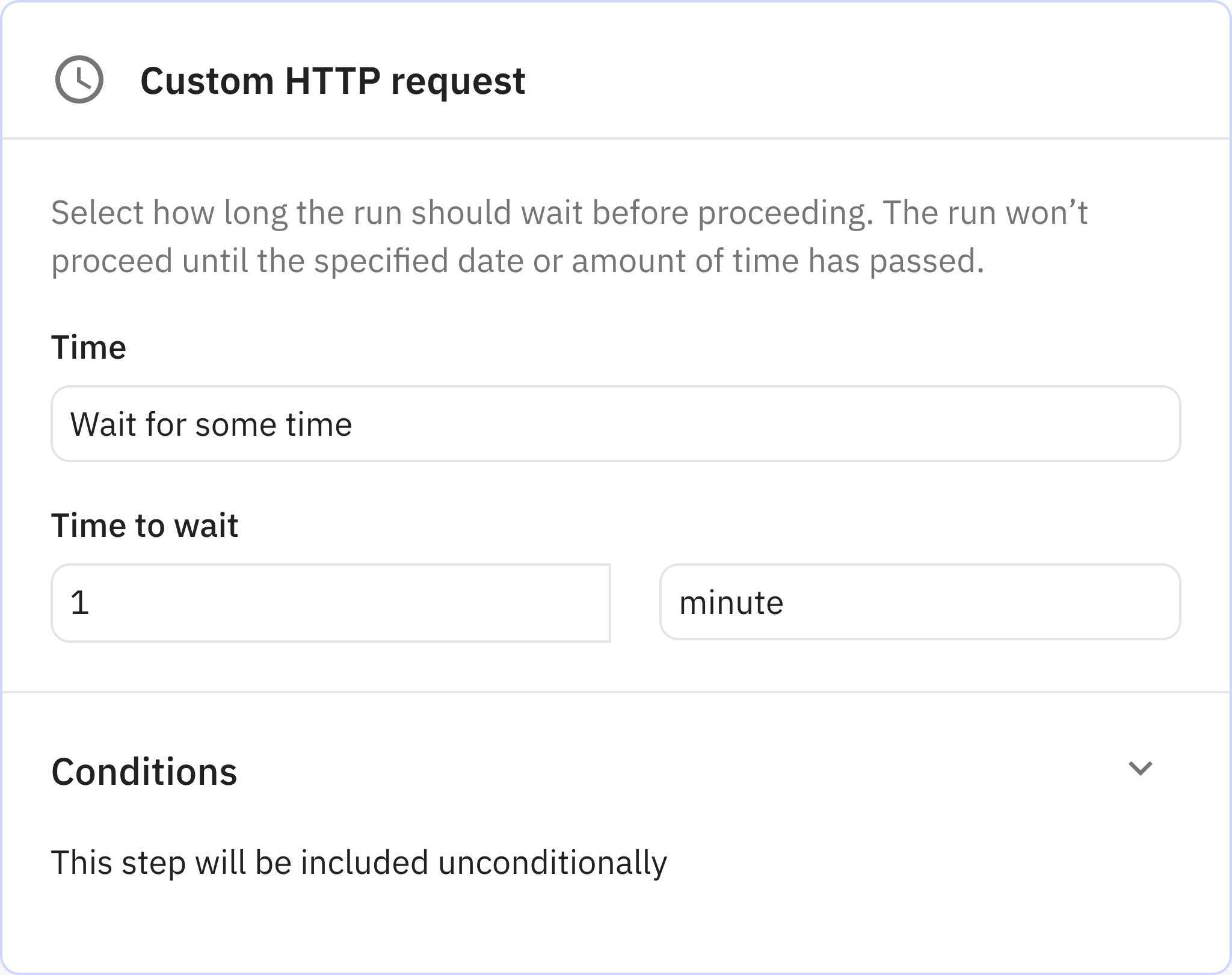 Relay.app screenshot of: Wait for a time