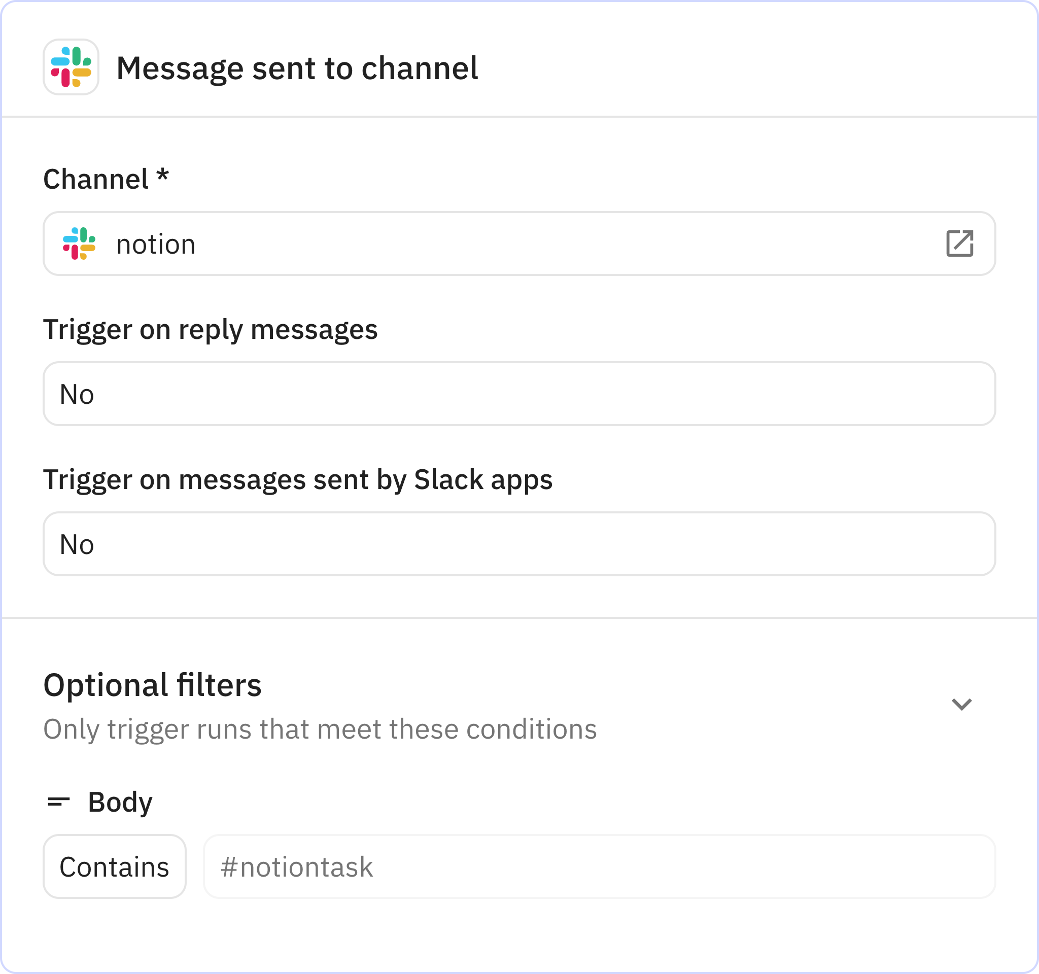 Relay.app screenshot of: Message sent to channel