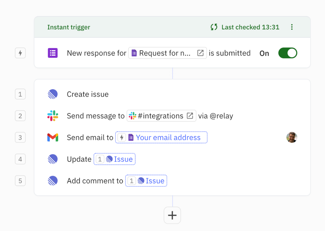 Step numbers in Relay.app will help you understand where variables come from