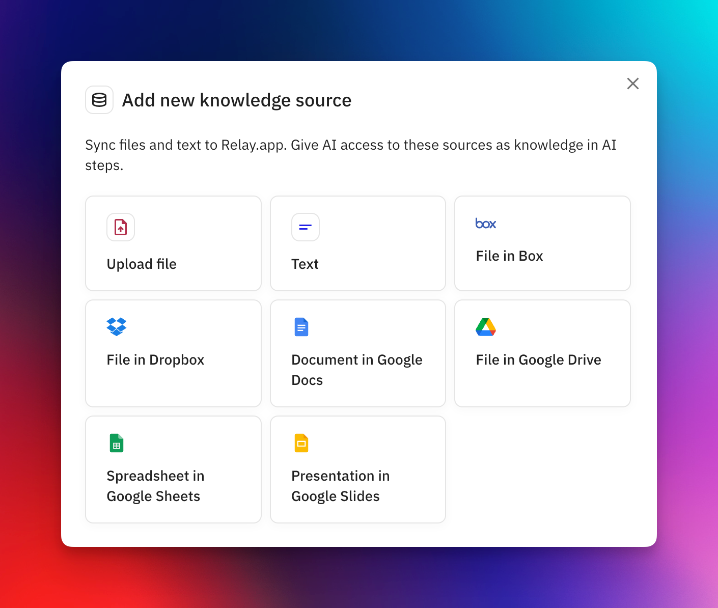 You can now add Knowledge to your AI steps