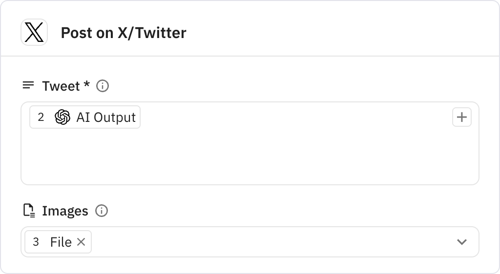 Relay.app screenshot of: Post on X/Twitter