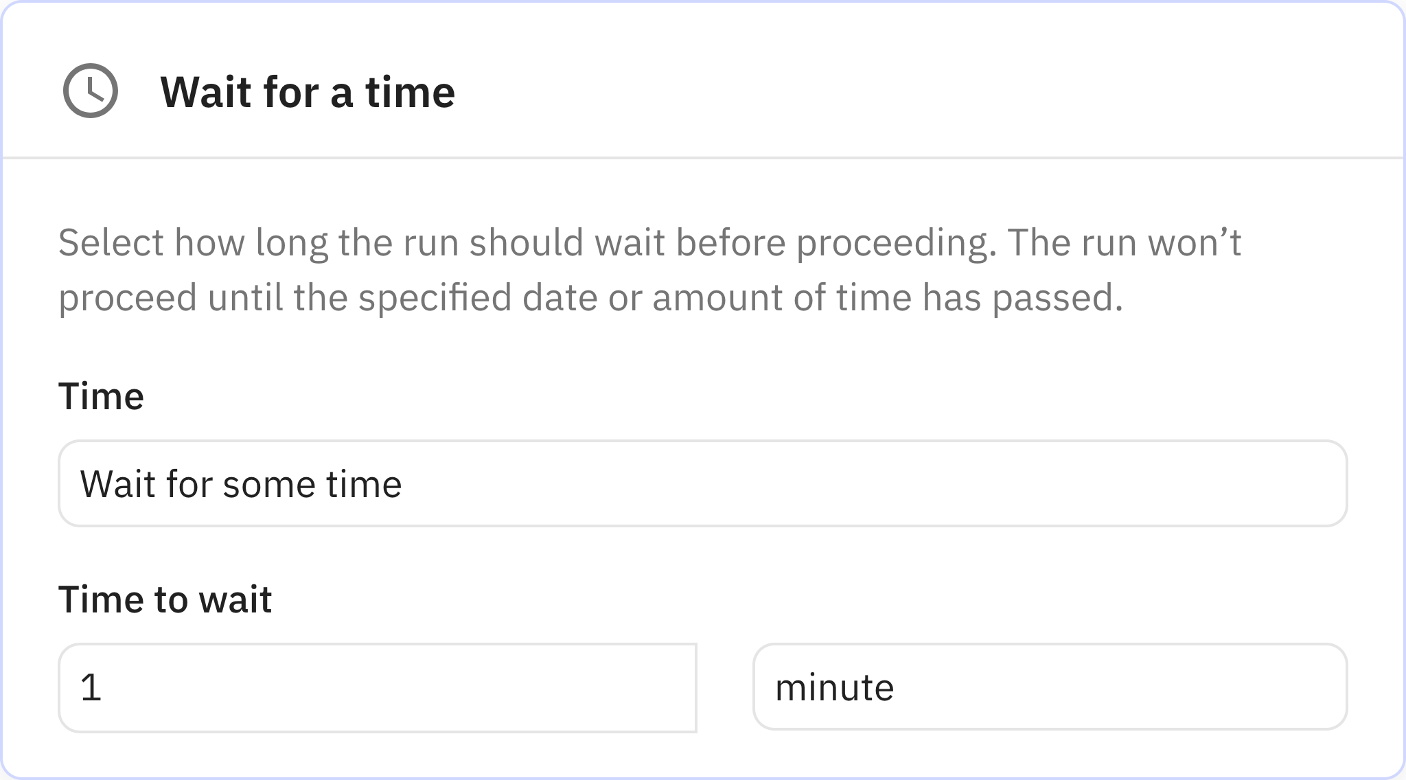 Relay.app screenshot of: Step 2: Wait for a time