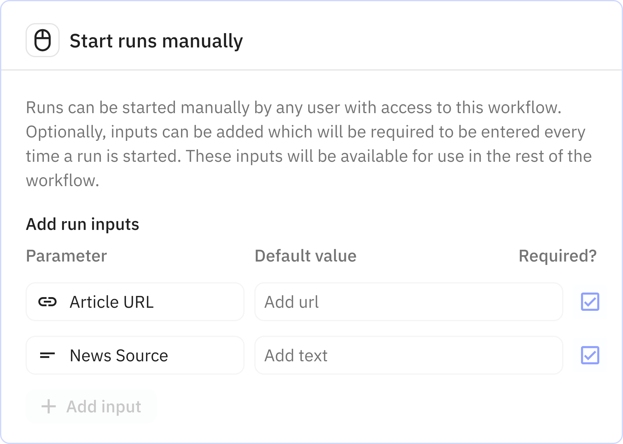 Relay.app screenshot of: Trigger