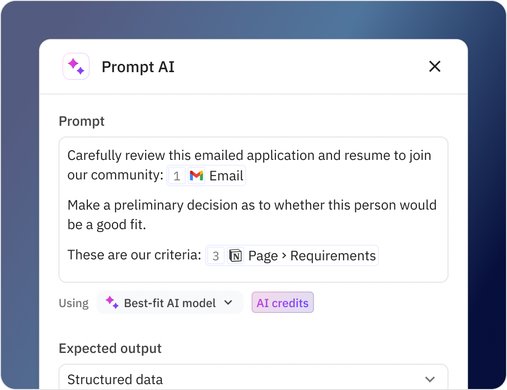 Simple but powerful AI automations