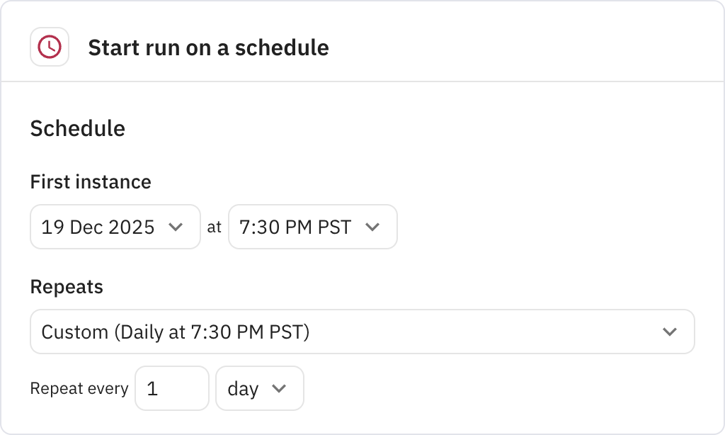 Relay.app screenshot of: Trigger