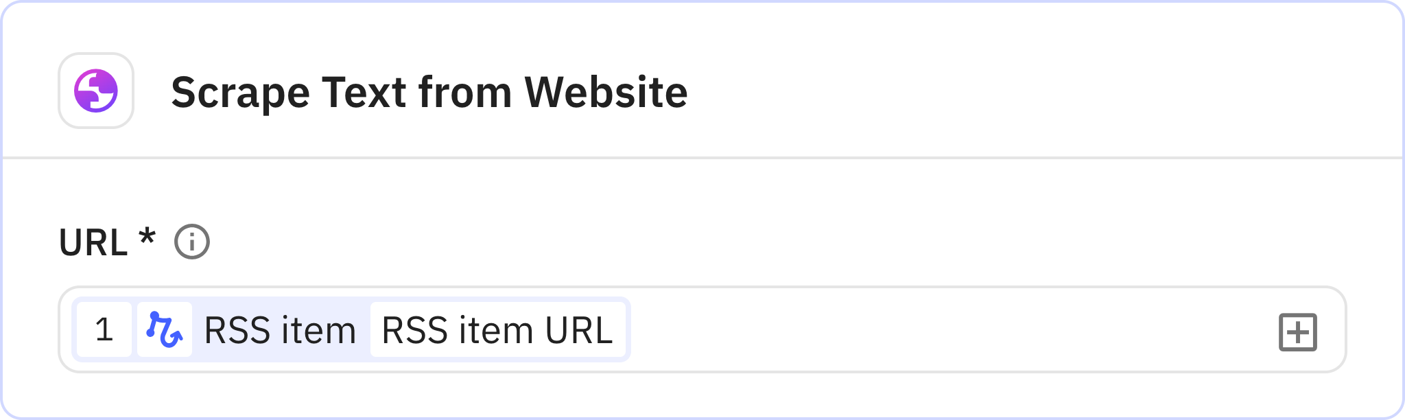 Relay.app screenshot of: Scrape Text from Website