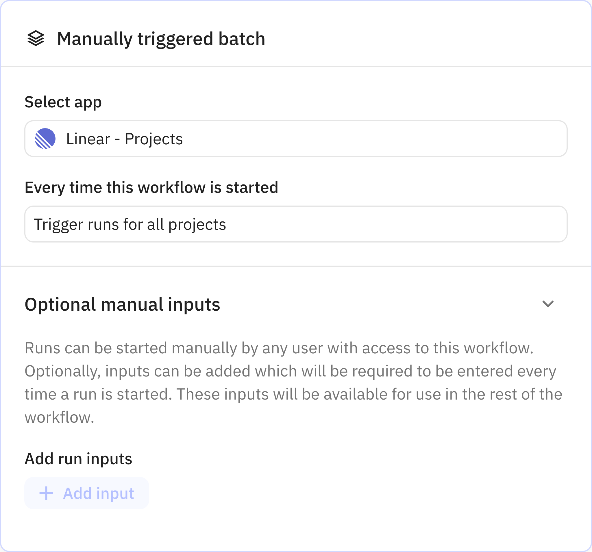Relay.app screenshot of: Trigger