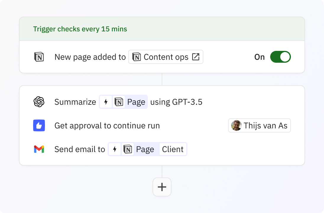 Preview of Leverage AI in Notion while keeping a human in control