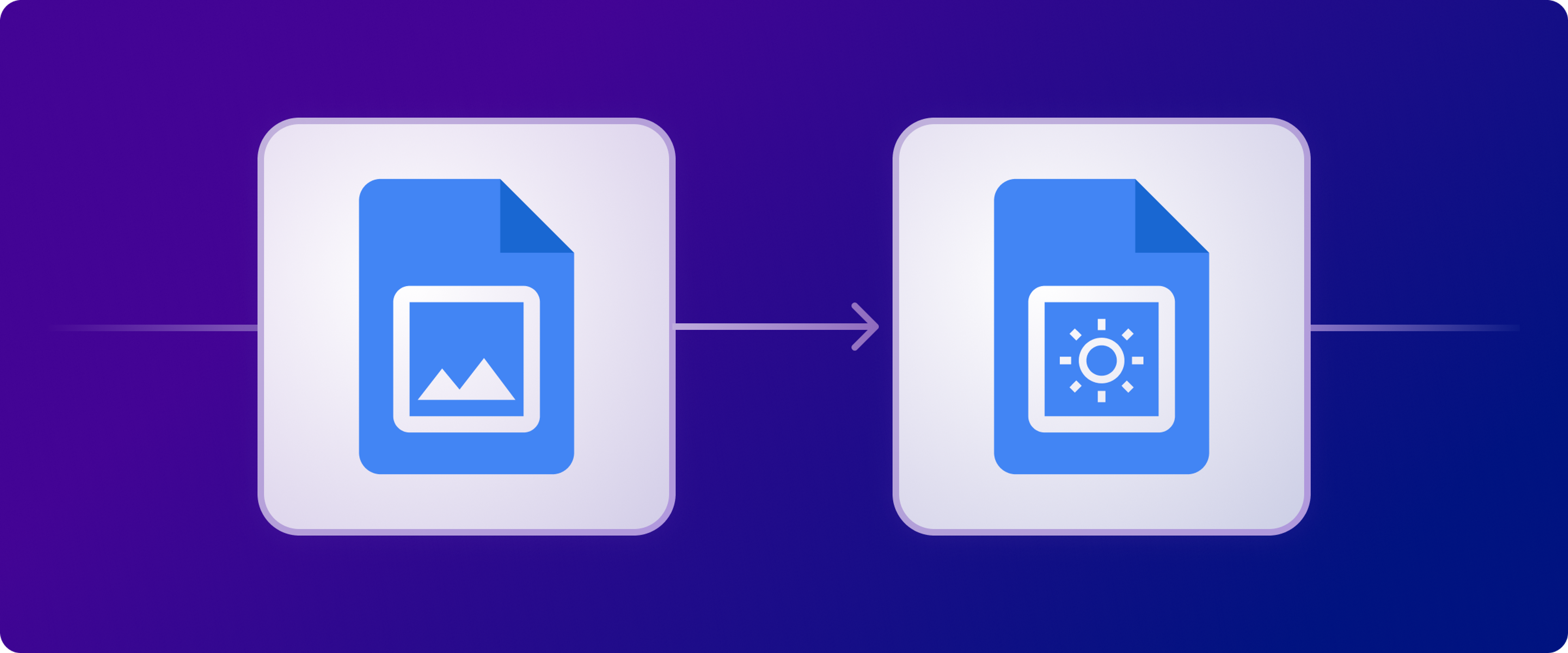 Illustration of images changing inside a Google Doc