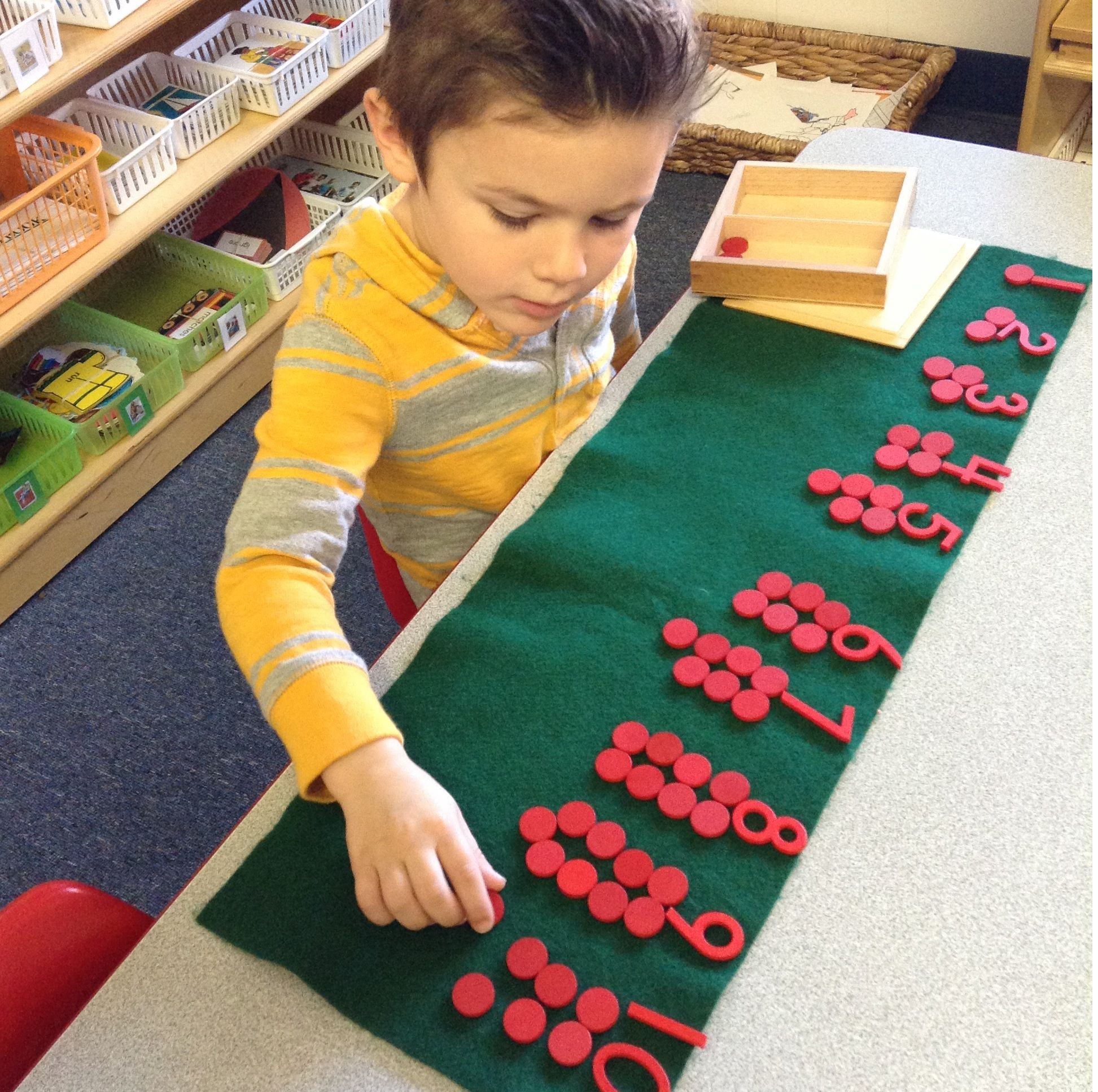 Montessori Checkerboard Mat Multiplication Work Mat Montessori