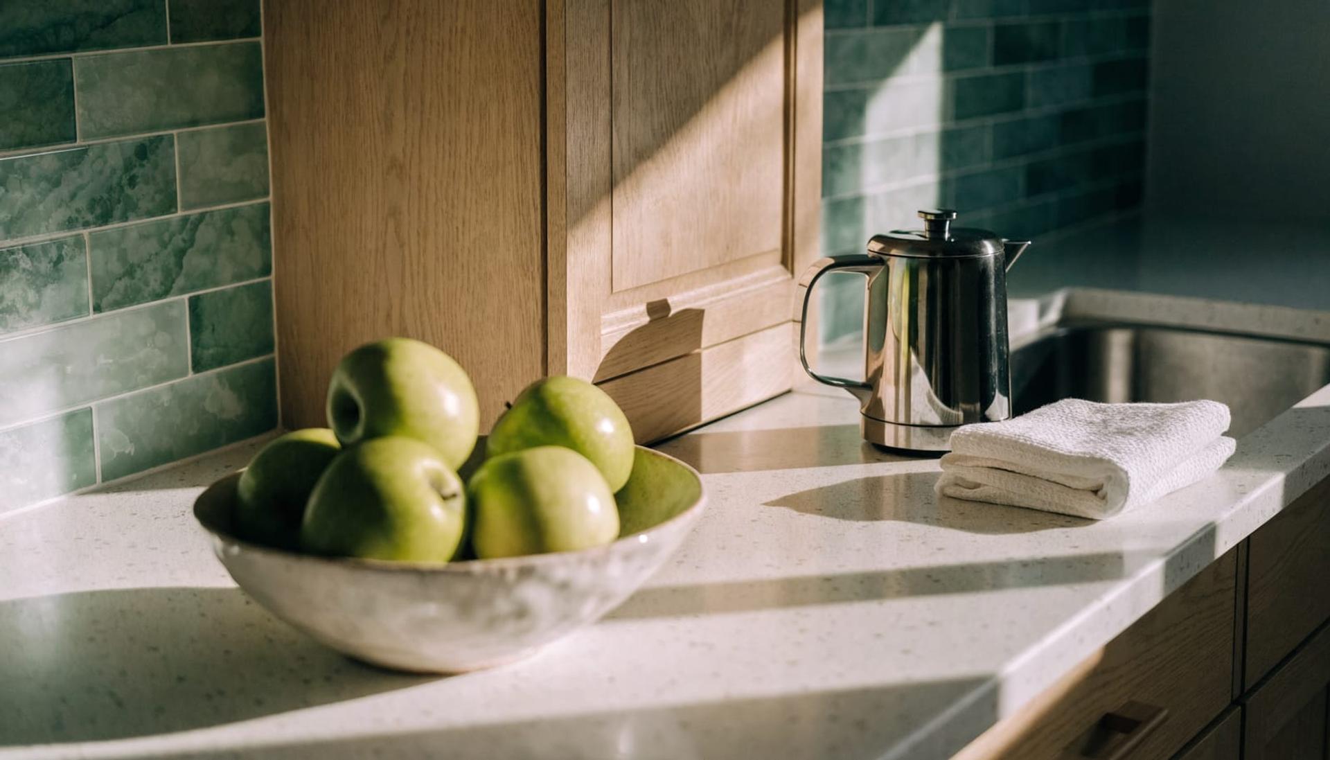 A bright kitchen after a professional clean