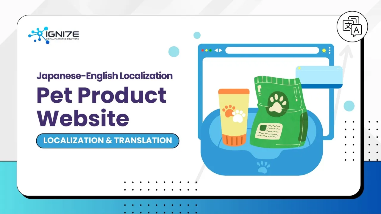 Japanese-English Localization of a Pet Product Website