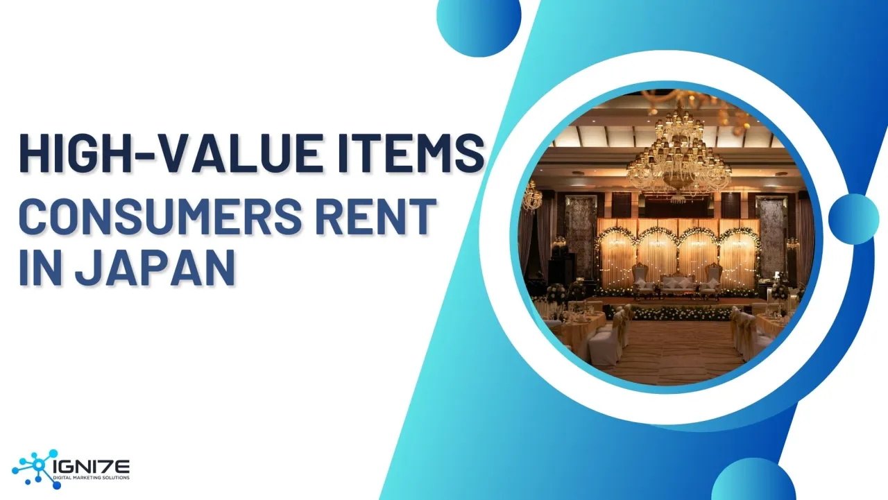 일본 소비자들이 구매보다 대여를 선호하는 고가 품목 7가지