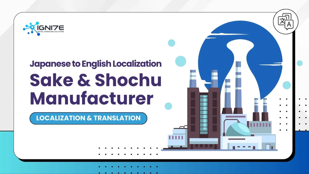 Japanese to English Localization for a Sake and Shochu Manufacturer
