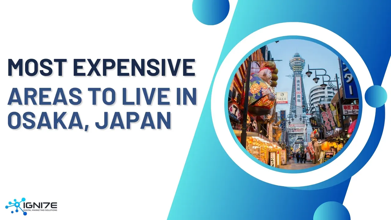 오사카에서 생활비가 가장 비싼 지역 5곳