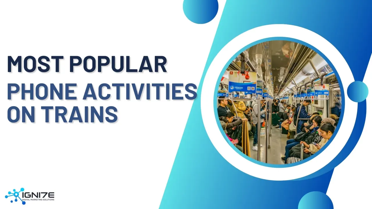 일본 기차에서 가장 많이 하는 스마트폰 활동 10가지