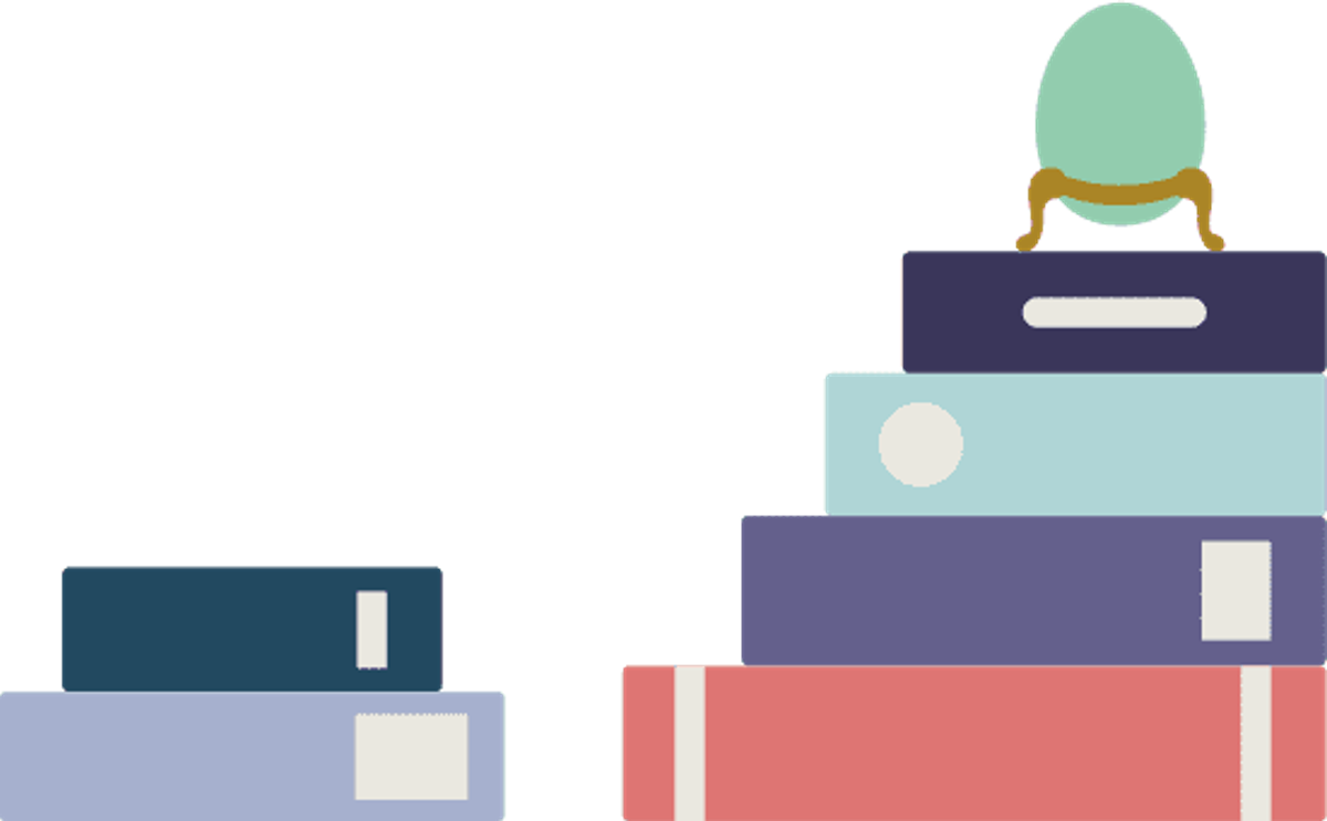 A stack of books
