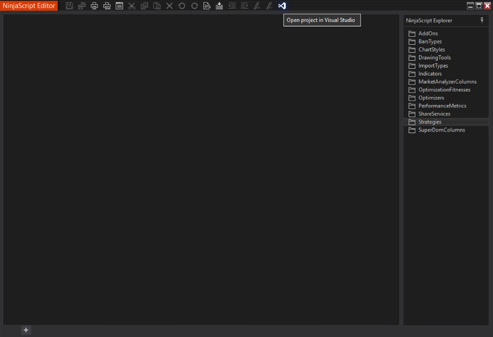 Open Visual Studio from NinjaTrader