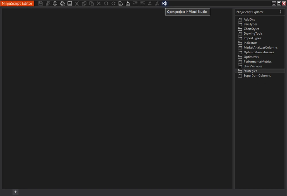 Open Visual Studio from NinjaTrader