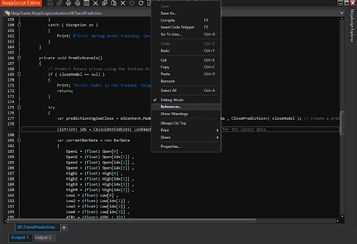 NinjaScript Editor