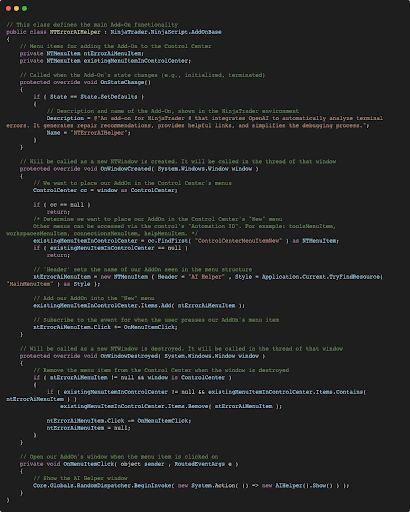 Add On Framework