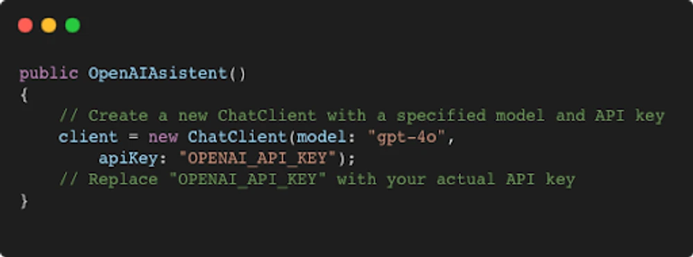 Chat Client Constructor