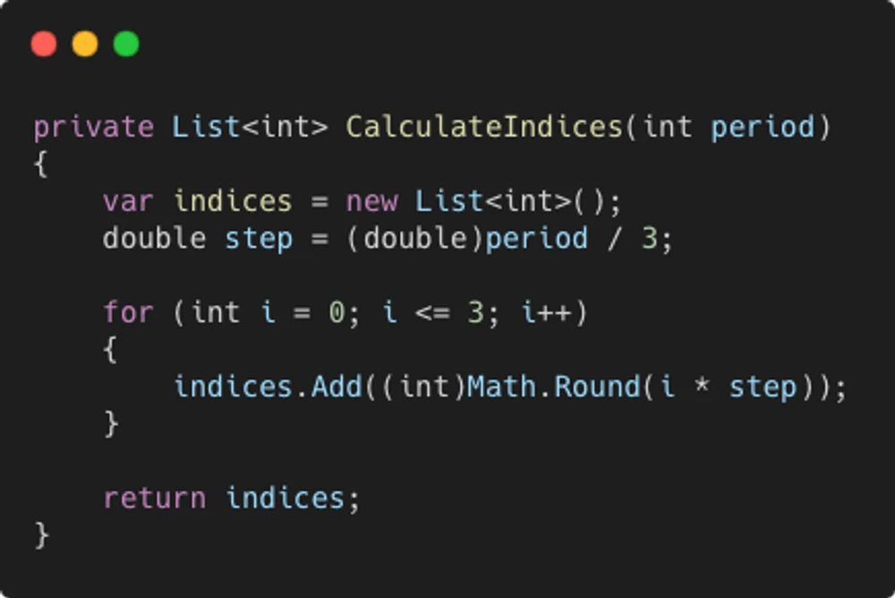 Calculate Indices