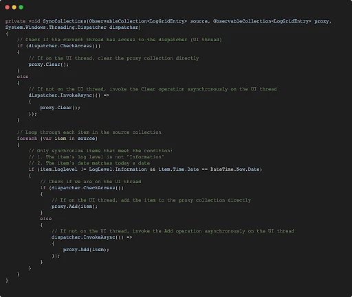 Sync Collections