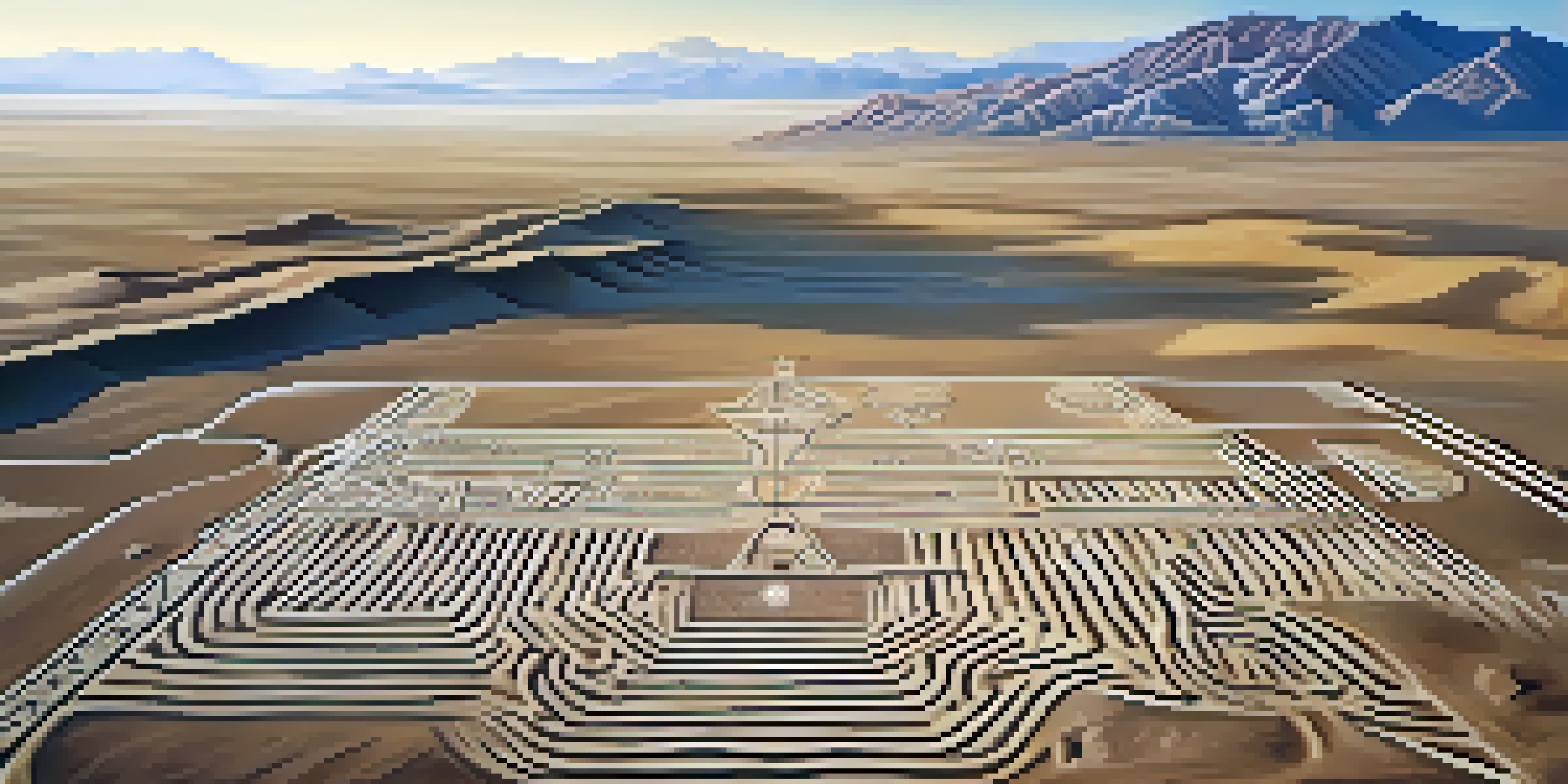 An aerial view of the Nazca Lines showing various geoglyphs in a desert landscape under soft morning light.