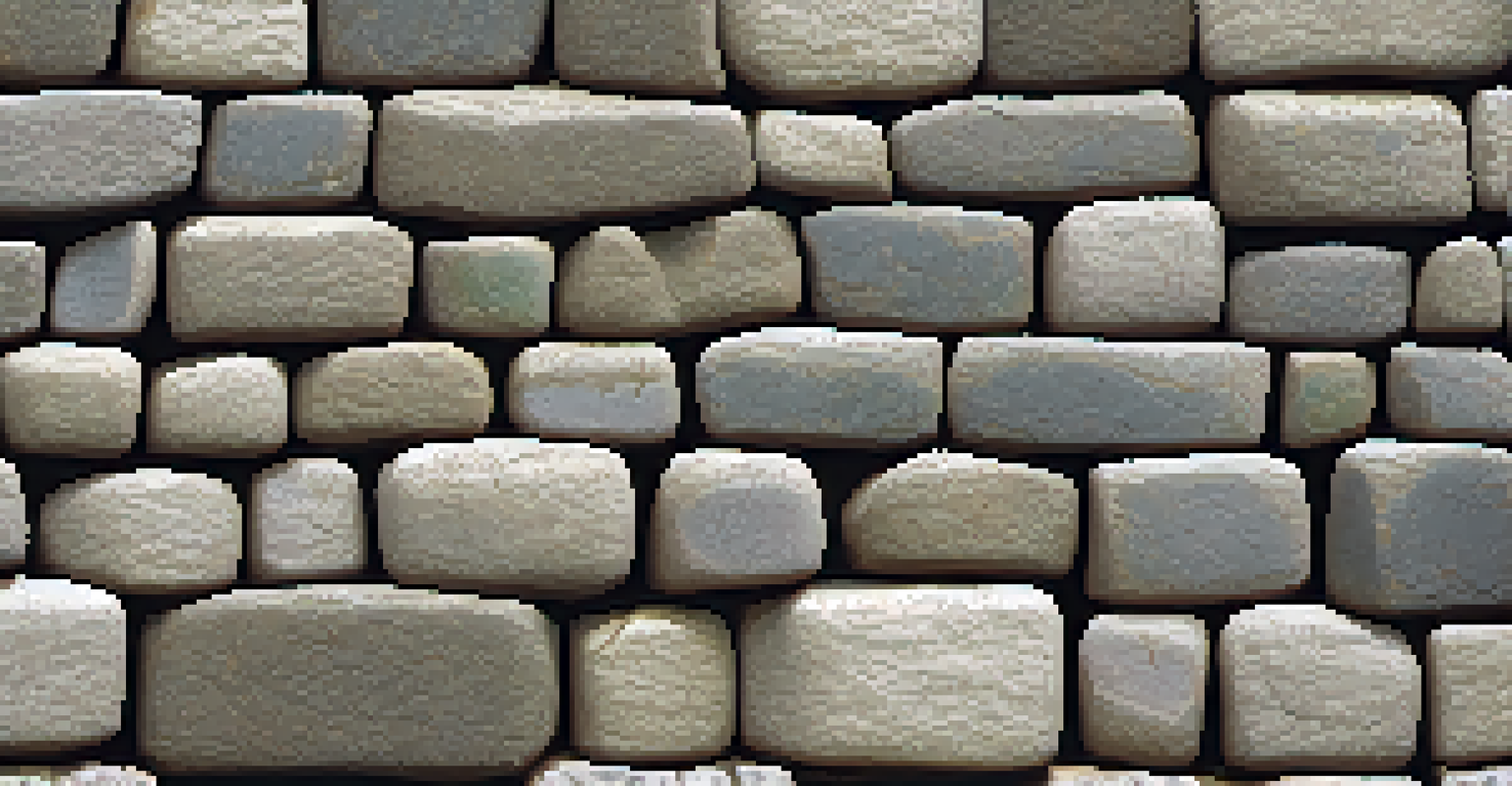 Close-up of the stonework at Sacsayhuamán, showing the precision of the ashlar masonry and the texture of the weathered stones.