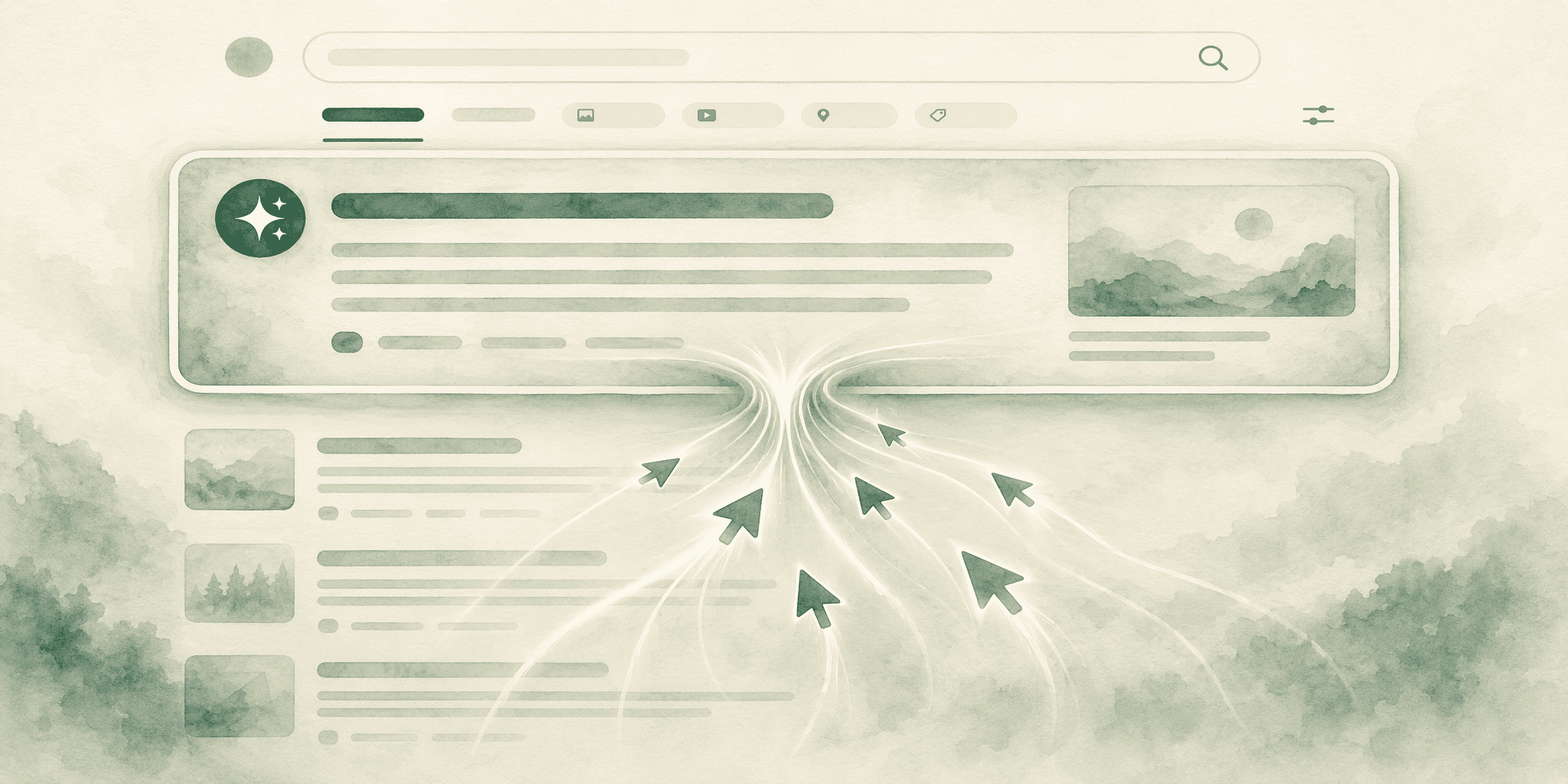 Illustration for The Mechanics of Vanishing Clicks: AI Overviews and Zero-Click Results
