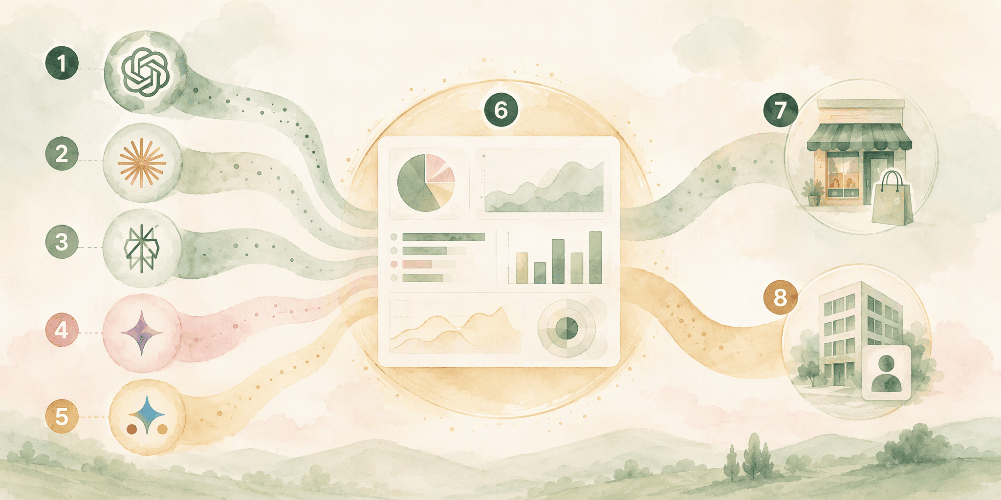 Illustration for 1. Siftly: AI Visibility Tracking with Shopify Integration and a No-Credit-Card Trial