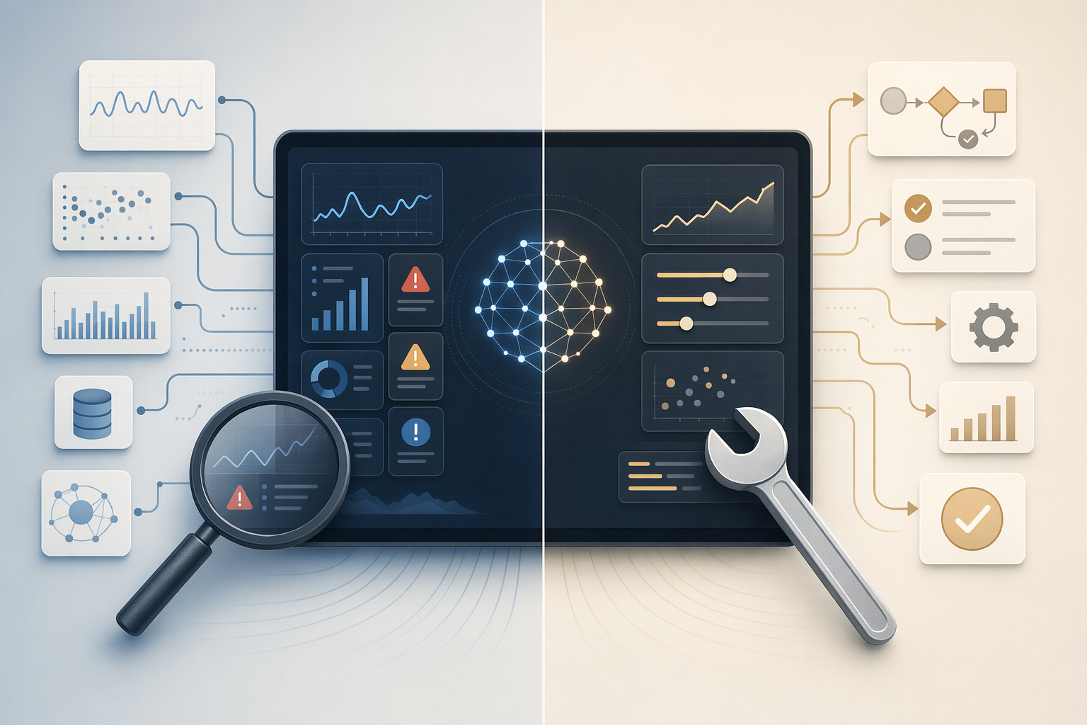 Illustration for: Platform Selection Framework: Monitoring Vs. Optimization Tools