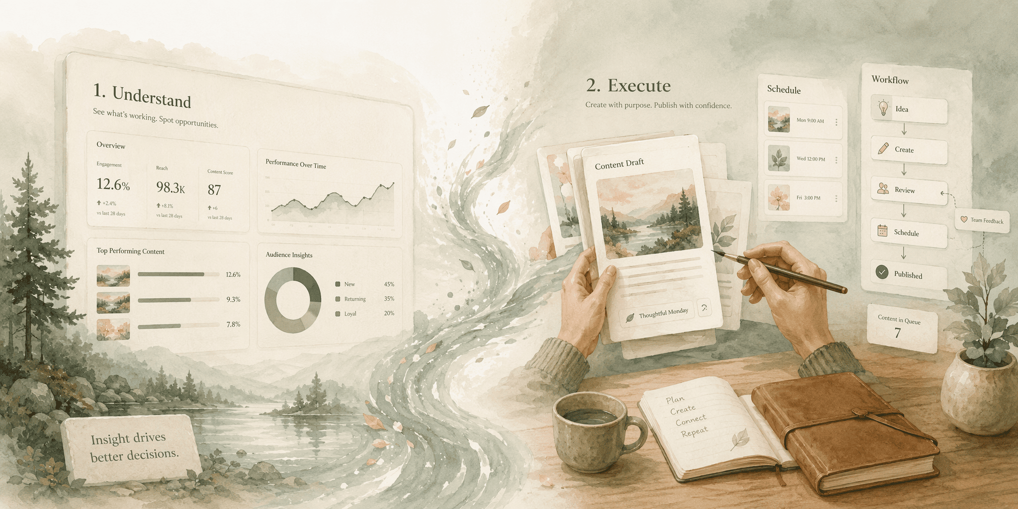 Illustration for 3. Slate, B2B SaaS Execution Platform Combining Analytics with Hands-On Support