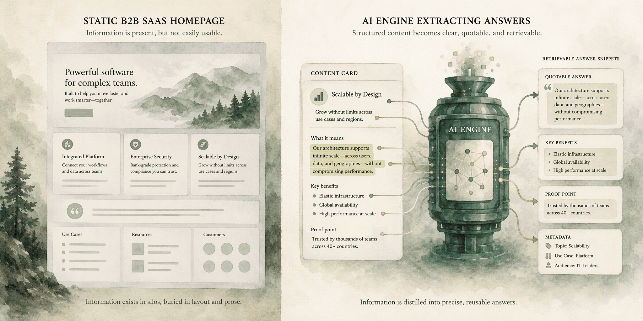 Illustration for Why Your B2B SaaS Brand Is Invisible: The Content Mismatch and Technical Roadblocks