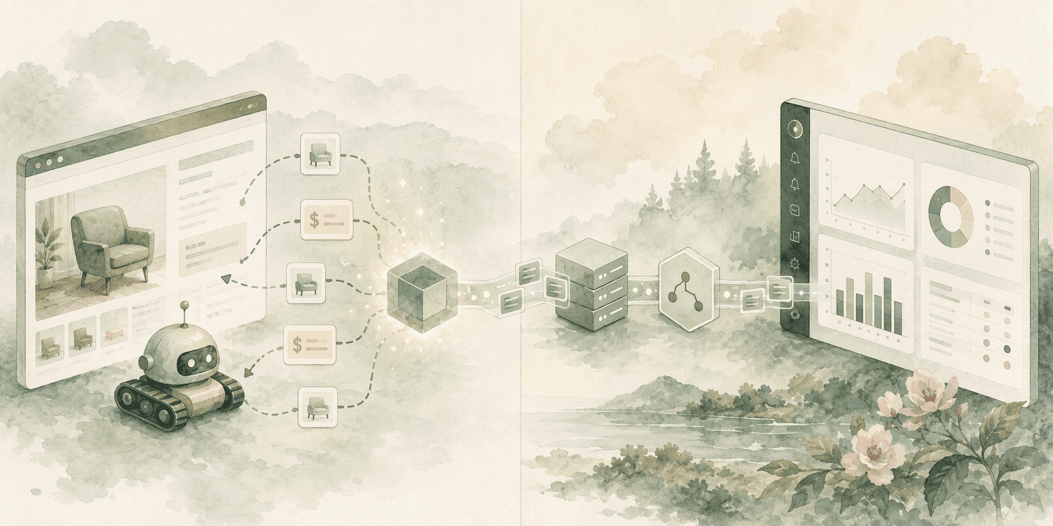 Illustration for Step 1: Automate Data Collection with Web Scrapers and API Integrations