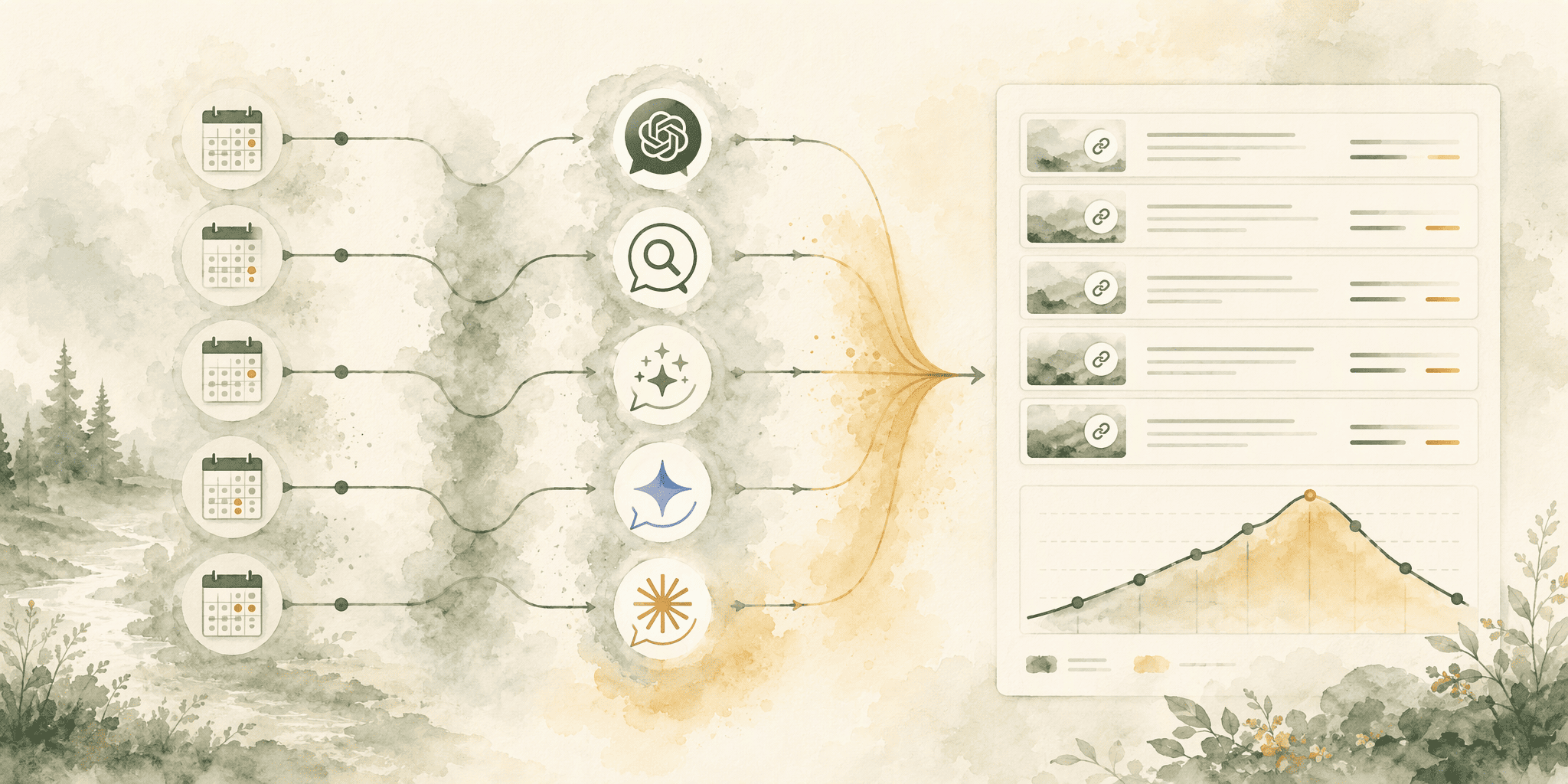 Illustration for Step 3: Set Up Automated Monitoring Across ChatGPT, Perplexity, Google AI Overviews, Gemini, and Claude