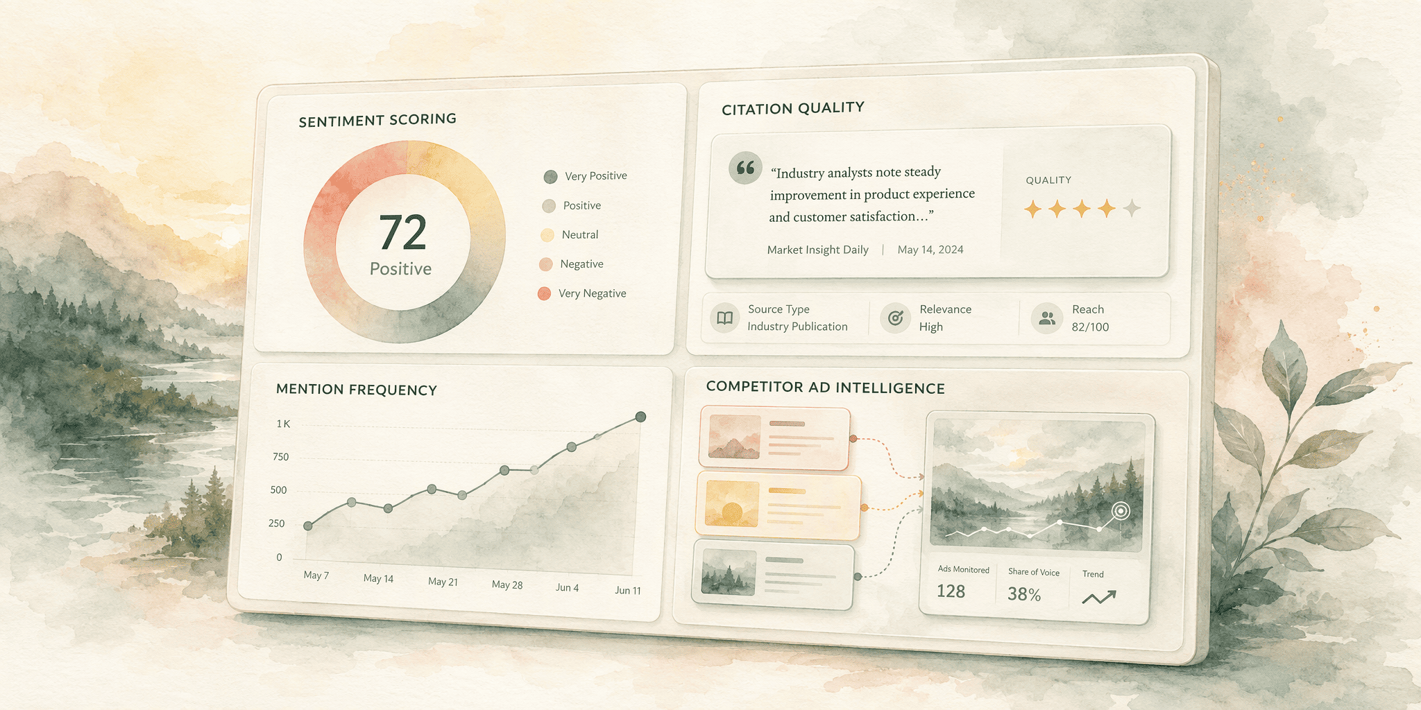 Illustration for KIME: Sentiment-Driven AI Monitoring with Competitor Ad Intelligence